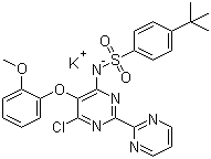 N-[6-Chloro-5-(2-methoxyphenoxy)[2,2'-bipyrimidin]-4-yl]-4-(1,1-dimethylethyl)benzenesulfonamide potassium salt/301646-59-3/N-[6-姘-5-(2-叉哀鸿姘у)[2,2'-浜у]-4-]-4-涓鸿纾洪拌洪剧